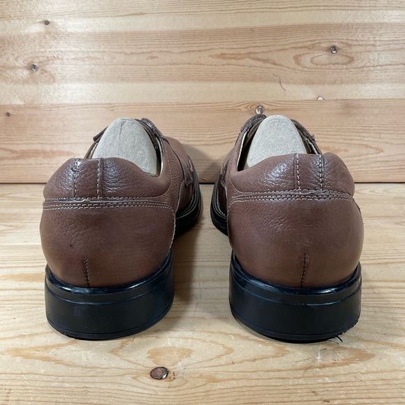 Studio Belvedere BayBridge Leather Oxford Shoes Men’s 15 D Brown Split Toe